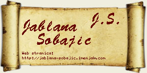 Jablana Šobajić vizit kartica